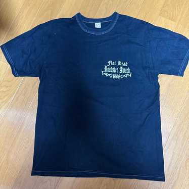 THE FLAT HEAD T-Shirt Navy Size 38 Used From Japan - Gem