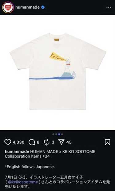 HUMAN MADE 新品 XL KEIKO SOOTOME T-SHIRT KEIKO SOOTOME T-SHIRT SIDE A, B】 RELEASE DATE : 11:00am
