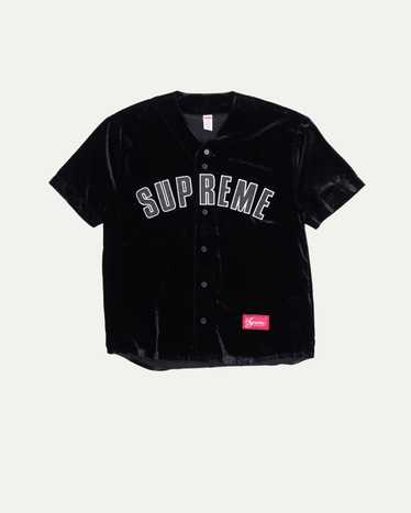 トップス SUPREME Velvet Baseball Jersey XL Supreme Velvet Baseball Jersey Black | eBay