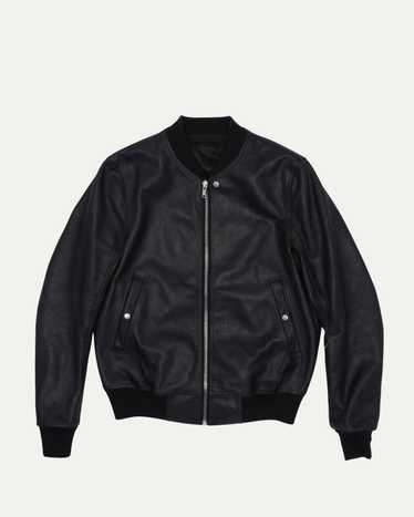 ブルゾン Rick Owens Bomber In Pelle Pre-owned] RICK OWENS MA1 Leather Bomber Blouson RU02C7789