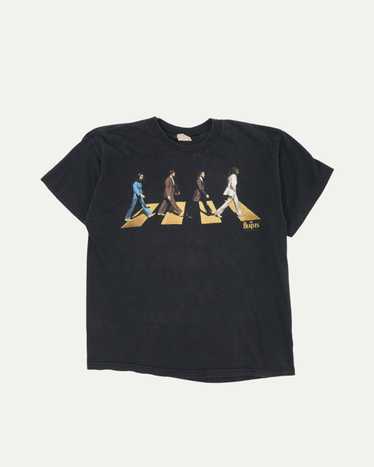 希少90's THE BEATLES ABBEY ROAD Tシャツ　両面　L 古着 90s- The Beatles 「ABBEY ROAD」 メンバー フォト