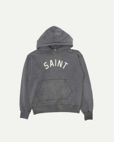 トップス SAINT MICHAEL HOODIE SAINT GRAY Buy Saint Michael men grey logo cotton hoodie for $445