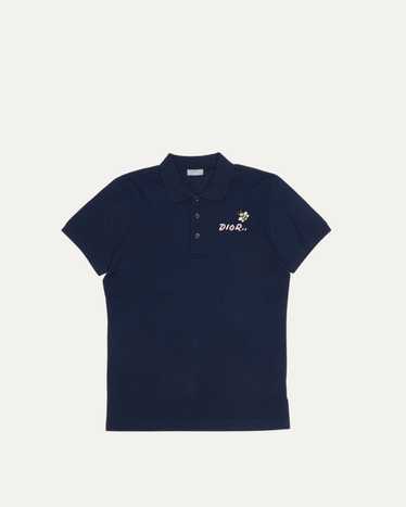 DIOR HOMME KAWS ワンポイントBee ポロシャツ 黒 X X S DIOR HOMME KAWS ワンポイントBee ポロシャツ 黒 X X S トップス