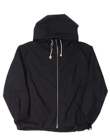 【送料&関税込】Jil Sander Blend Silk Zip-up Hooded Jacket Jil Sander Hooded silk-blend Lightweight Jacket | Blue