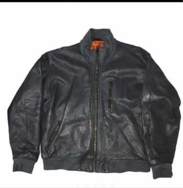 ジャケット・アウター German Vintage Pilot Leather Flight JKT Classic BW German Army Style Leather Mens Flight Pilot