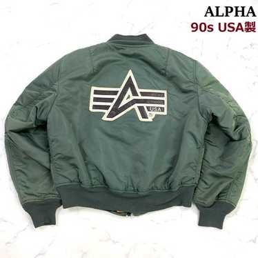 80s 90s ALPHA INDUSTRIES MA-1 USA製 XL Vintage Alpha Industries Bomber Flight Jacket Ma1 USAF Big