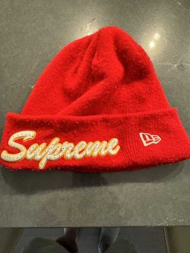 【おまけ付き】 Supreme NewEra Script Beanie 赤 Supreme New Era Script Beanie (FW24) - $40