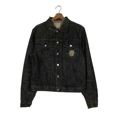 ジャケット・アウター 1999 Helmut Lang Black Denim Jacket Helmut Lang 2003/04 Single Pocket Denim Jacket with Leather