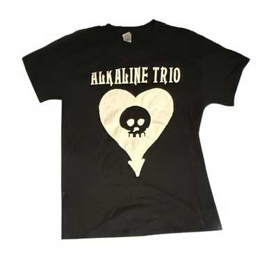 00's ALKALINE TRIO バンドTシャツ　ブラック Alkaline Trio Punk Rock Band T Shirt 2005 Skeletons Skull