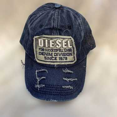 帽子 DIESEL denim damage cap Vintage Diesel Faded Distressed Denim Cap - Etsy