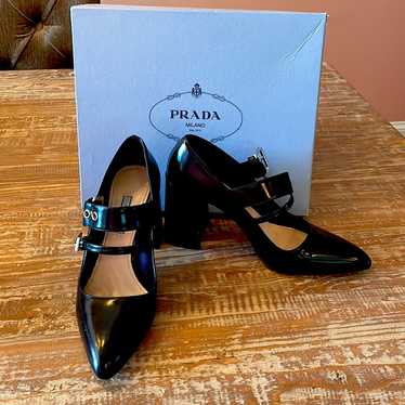 PRADA(プラダ)CALZATURE DONNA Women's Prada Calzature Donna Nero Vernice Black Sneakers US