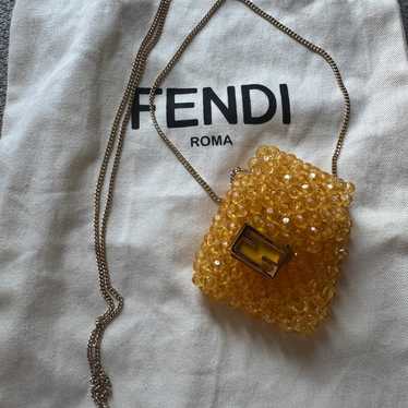 ハンドバッグ FENDI PICO BAGUETTE CHARM Fendi Beaded Mini Pico Baguette Charm Bag | Fendi
