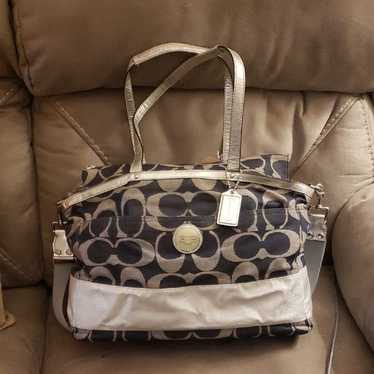 バッグ Coach Optic Denim Legacy Satchel Bag Coach Optic Denim Legacy Satchel Bag - メルカリ