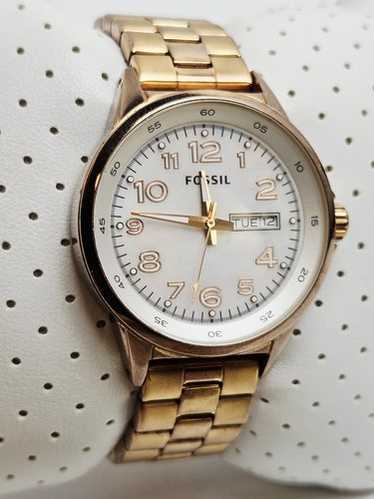 Fossil Gold And White Watch - Gem