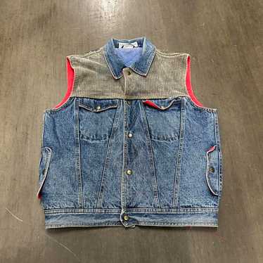 トップス VINTAGE 70s Carhartt DENIM VEST Vintage 70s Carhartt Denim Vest Sherpa Lined Distressed XL