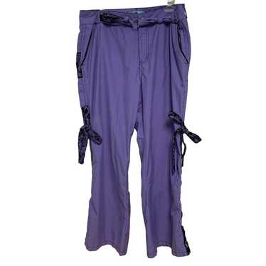 00s 90s macgear mac girl kikwearレイブパンツ Macgear Macgirl Vtg 90s Jr Sz 5 Gray Hip Hop Rave Flare