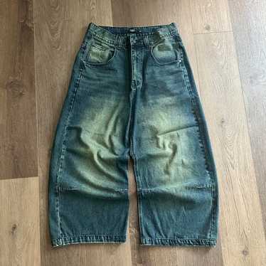 パンツ layered washed baggy denim jaded london Shop Light Wash Colossus Carpenter Jeans | Jaded London