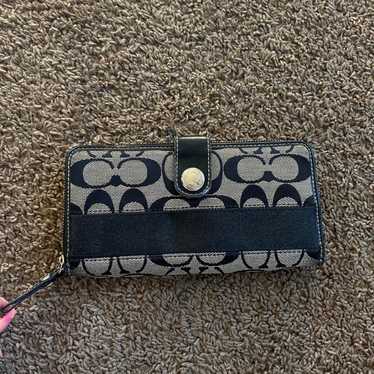 希少✨ Vintage Coach 二つ折り 財布 Wallet ネイビー Coach vintage wallet blue - Gem