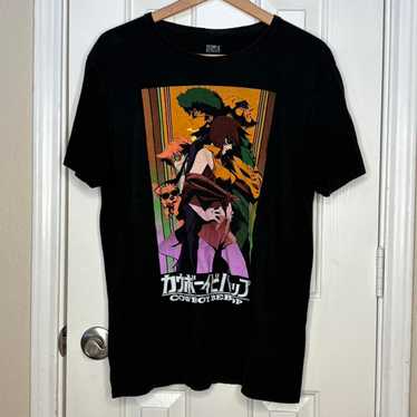 cowboy bebop Tシャツ XLサイズ ブラック 黒 アニメ ムービー Cowboy Bebop All Over Print Black T-Shirt Size Large New