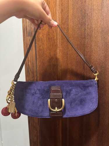 Purple suede coach shoulder - Gem
