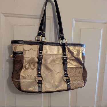 Coach signature patchwork tote - Gem
