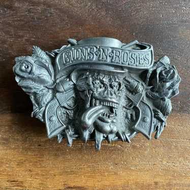 ガンズ・アンド・ローゼズ アクセサリー MADE IN USA 1993 Guns N Roses 1993 vintage Belt Buckle The Brockum Collection