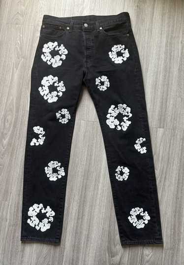 デニムティアーズ ブラック XL DENIM TEARSデニムティアーズスウェットパンツブラックXL