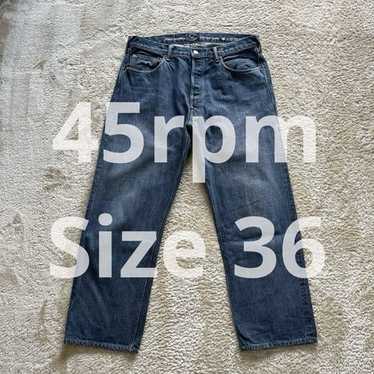 45rpm selvedge denim pants - Gem