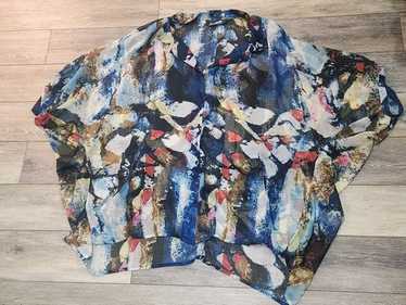 Alain Weiz Colorful Abstract Patterned Women's Bl… - image 1