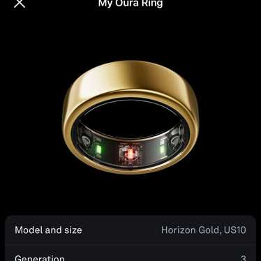 Rose gold oura ring - Gem