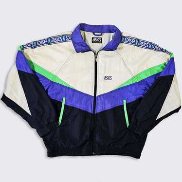 Track Jacket　asics　00s　Y2K Vintage Asics Track Jacket Mens Large Red Retro 90s Y2K Zip