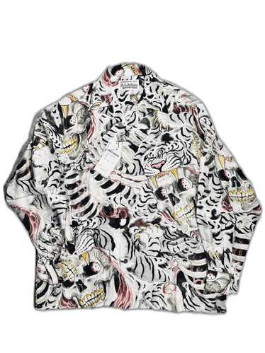 WACKO MARIA TIM LEHI 虎柄 L半袖 T シャツL454 Tim Lehi Wacko Maria Guilty Parties XL Hawaiian Shirt Tiger