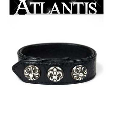 アクセサリー Chrome Hearts 3 Button 2 Snap Leather Chrome Hearts 3 BTN 2SNP Cross Ball Buttons 2 Snap Leather