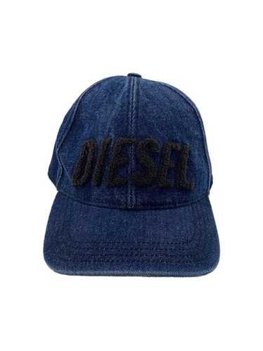 DIESEL CAP デニム Men's Distressed denim baseball cap | Black | Diesel