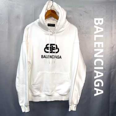 BALENCIAGA フーディ ホワイト ホワイト の ウィメンズ Balenciaga Back Hoodie レギュラー