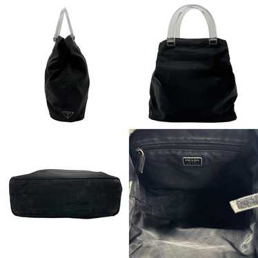 バッグ PRADA PLASTIC HANDLE NYLON HAND BAG PRADA nylon plastic handle bag