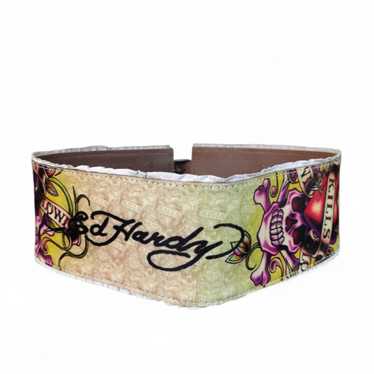 Ed hardy leather belt - Gem