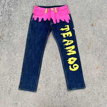 Evisu denim jeans pink - Gem