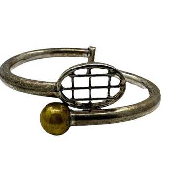 Vtg taxco bracelet cuff - Gem