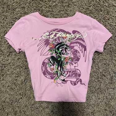 Ed hardy pink tee - Gem