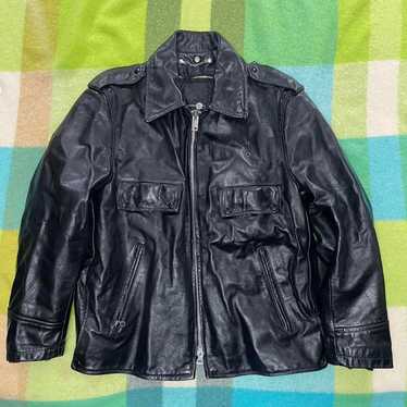 ジャケット・アウター 90's old police leather jacket black Indianapolis_Leather_Police_Ja