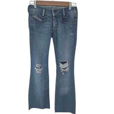 パンツ 00s Archive DIESEL Faded Flared Denim 00s Diesel Industry Denim Division Women's Light Wash