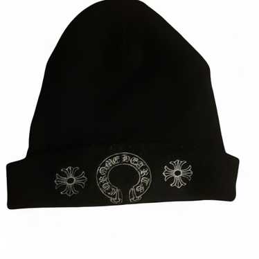 ★人気★ Chrome Hearts Logo Beanie Black Chrome Hearts Logo Beanie Black - US