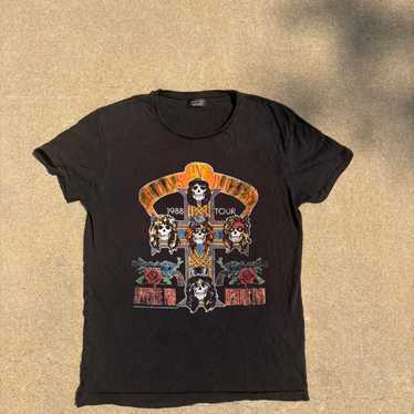 ZARA ガンズ・アンド・ローゼズGuns N' Roses Tシャツ Lサイズ 希少古着！ZARA×ガンズ・アンド・ローゼズ1988ツアープリントT