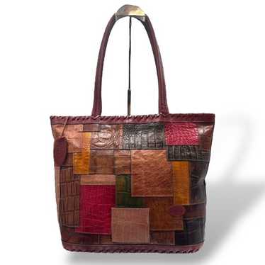 日本製 IBIZA Patchwork Leather Hand Bag 日本製 IBIZA Patchwork Leather Hand Bag