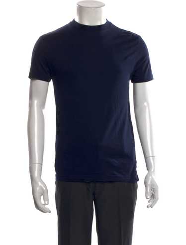 Tシャツ・カットソー PRADA SS25 Midnight blue wool shirt (UMG382SOOO16EO F0008) Prada Midnight Blue Wool Shirt | italist