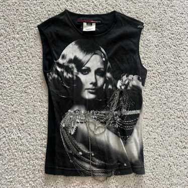 【SALE!】希少モデル♡MISS SIXTY ♡ Miss Sixty Vintage Tank Top With Mesh Lace Details Women's