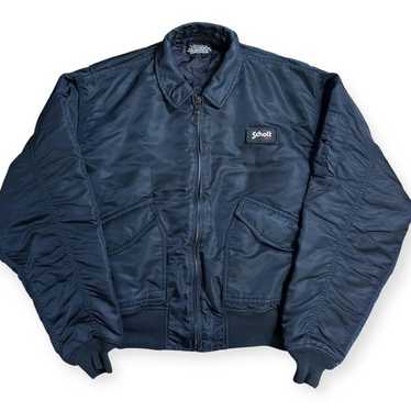 Schott 90s CWU-R ネイビー L Schott ショット CWU-R ミリタリー フライトジャケット メンズL