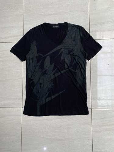 トップス TORNADO MART velour neck design tee Tornado Mart Tribal Floral V-Neck T-Shirt – Paroxa Studios