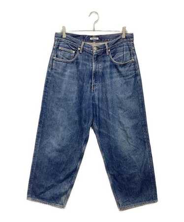 パンツ AURALEE HARD TWIST DENIM HAND PAINTED AURALEE Hard Twist Denim Wide Pants Indigo | HAVEN